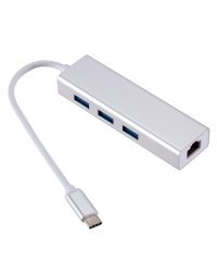 RoGer AD15642 USB-C Хаб - Разделитель 3 x USB 3.0 / RJ45