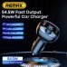 Remax RCC331 FM-передатчик Автомобильный радиоприемник MP3 / 2xUSB / Type-C / MicroSD