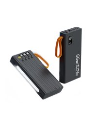 RoGer QL268 Powerbank 30000mAh / 66W PD / Flashlight / Lightning + USB-C + microUSB + USB