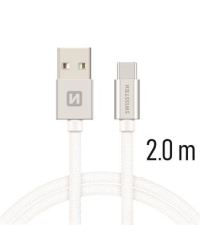 Swissten Textile Универсальный Quick Charge 3.1 USB-C USB Кабель данных 2м