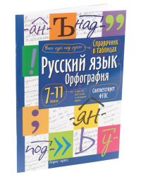 Справочник в таблицах. Русский язык. Орфография. 7-11 классы