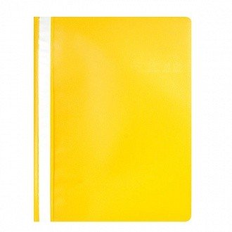 Папка-скоросшиватель, 0,18 мм, А4, желтая