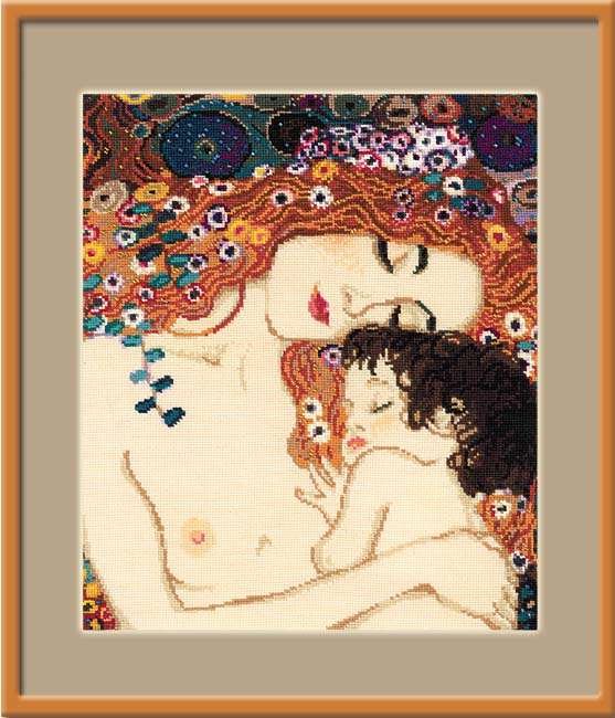 Набор для вышивания &quot;Материнская любовь&quot;, по мотивам картины Г. Климта