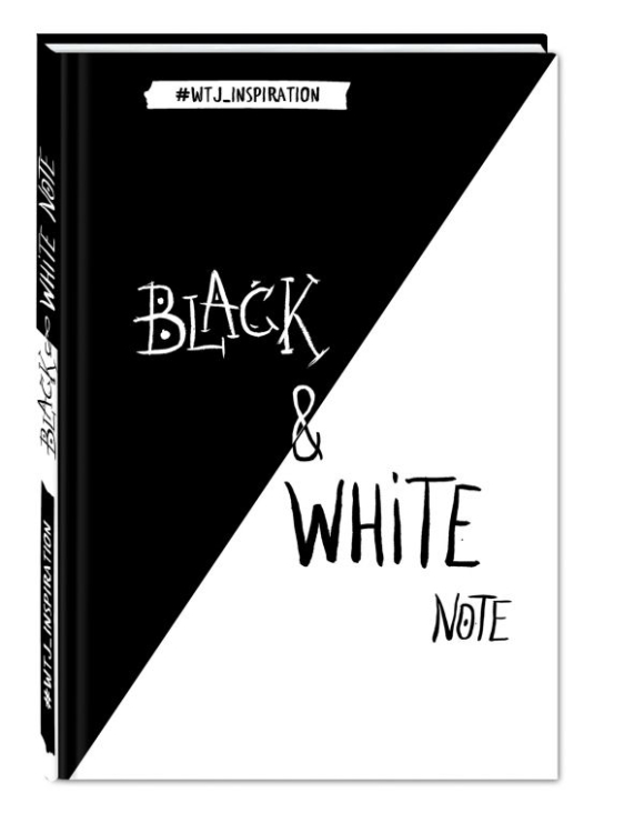 Стильный блокнот с черными и белоснежными страницами. Black&amp;White Note