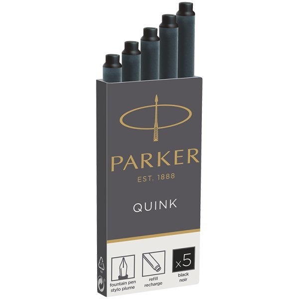 Картриджи чернильные &quot;Cartridge Quink&quot;, черные, 5 штук