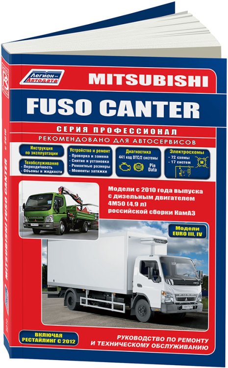 Mitsubishi Canter с 2010 дизель. Профессионал. Руководство по ремонту и эксплуатации грузового автомобиля