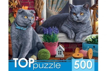 Пазлы &quot;Toppuzzle. Два британских кота&quot;, 500 элементов