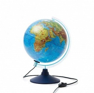 Глобус интерактивный физико-политический с подсветкой, 250 мм