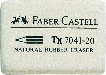 Ластик &quot;Faber-castell 7041&quot;, белый, 36x26x8 мм