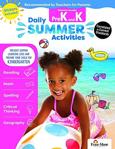 Daily Summer Activities, Between Pre-K and Kindergarten