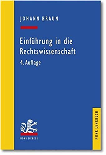 Einfuehrung in die Rechtswissenschaft