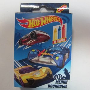 Мелки восковые &quot;Hot Wheels&quot;, 16 цветов