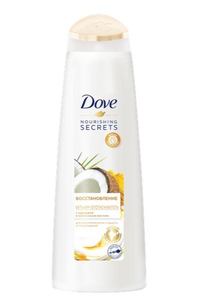 Бальзам-ополаскиватель для волос Dove Nourishing Secrets &quot;Восстановление. Куркума и кокосовое масло&quot;, 350 мл