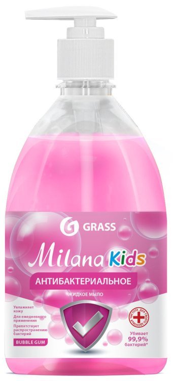 Мыло жидкое GraSS &quot;Milana. Fruit bubbles Kids&quot;, антибактериальное, 500 мл