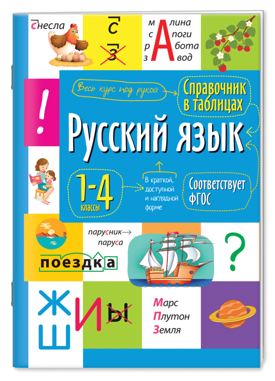 Справочник в таблицах. Русский язык. 1-4 классы