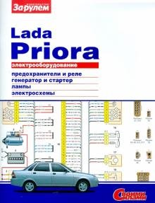 Lada Priora 2007-2013 бензин, цветные электросхемы и фото. Руководство по ремонту и электрооборудованию автомобиля