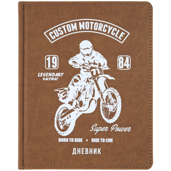 Дневник для 1-11 классов &quot;Custom motorcycle&quot;, твердый переплет