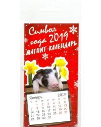 Календарь на 2019 год вырубной на магните "Символ года-2"