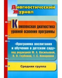 Комплексная диагностика уровней освоения программы под редакцией М.А. Васильевой, В.В. Гербовой, Т.С. Комаровой. Средняя группа