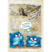 Блокнот с синими котами Рины Зенюк (кот-почтальон)