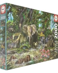 Пазл. Африканские джунгли, 2000 деталей
