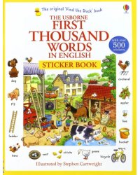 First Thousand Words in English Sticker Book