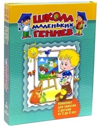 Школа маленьких гениев. Комплект для занятий с детьми 2-3 лет (в футляре) (количество томов: 4)