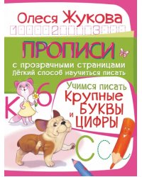 Учимся писать. Крупные буквы и цифры