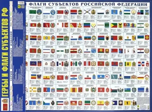 Гербы и флаги субъектов Российской Федерации. Настольная карта