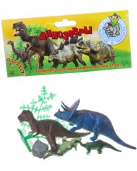 Набор животных. Динозавры, 4 штуки