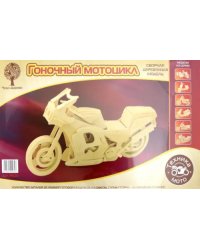 Сборная деревянная модель. Гоночный мотоцикл