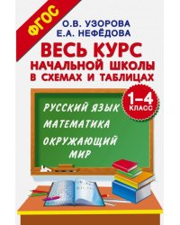 Весь курс начальной школы в схемах и таблицах. 1-4 классы. Русский язык, математика, окр. мир. ФГОС