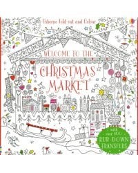 Fold-Out Christmas Market to Colour