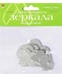 Зеркала для декорирования самоклеящиеся, набор №1 &quot;Цветы&quot;, 8 штук