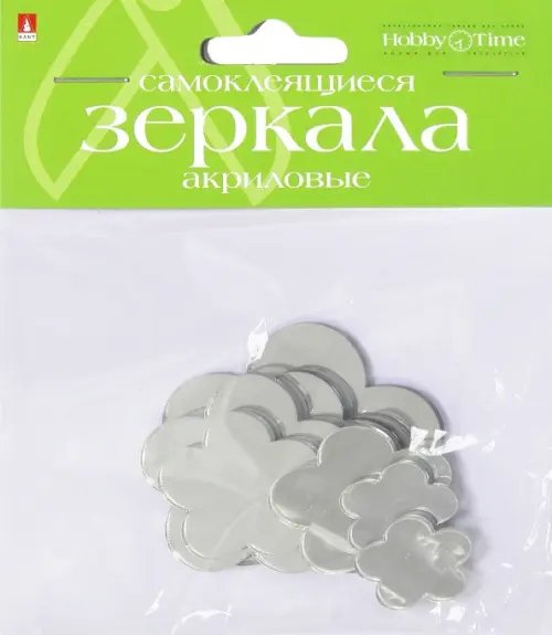 Зеркала для декорирования самоклеящиеся, набор №1 &quot;Цветы&quot;, 8 штук