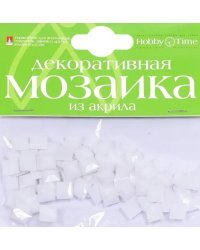 Мозаика декоративная из акрила, 8x8 см, цвет белый, 100 штук