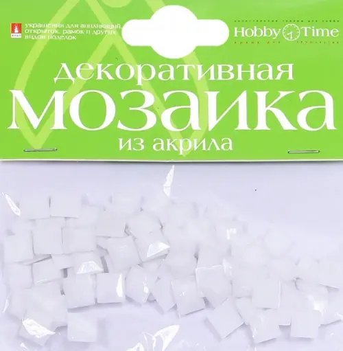 Мозаика декоративная из акрила, 8x8 см, цвет белый, 100 штук