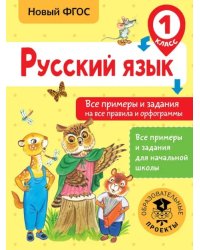 Русский язык. 1 класс. Все примеры и задания на все правила и орфограммы. ФГОС