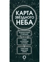 Карта звездного неба (складная) A1