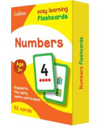 Numbers Flashcards. Ages 3-5. 52 cards
