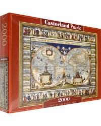 Пазл. Средневековая карта мира, 2000 элементов