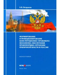 Формирование и функционирование конституционно-правового механизма обеспечения правопорядка