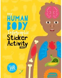 My Human Body Infographic. Sticker Activity Book