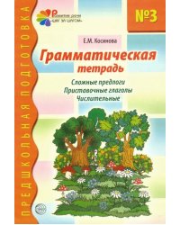 Грамматическая тетрадь № 3 для занятий с дошкольниками. Сложные предлоги. Приставочные глаголы