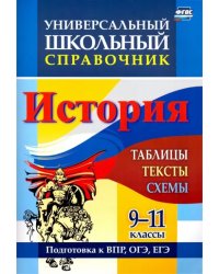 История. 9-11 классы. Таблицы, тексты, схемы. Универсальный школьный справочник