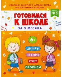 Готовимся к школе за 3 месяца. Тетрадь №3. Сборник занятий с детьми перед поступлением в школу