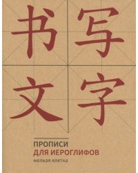 Прописи для китайских иероглифов (мелкая клетка)