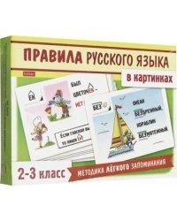 Правила русского языка в картинках. 2-3 классы. 24 карточки