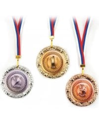 Комплект металлических медалей. 1, 2, 3 место