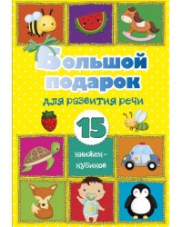 Большой подарок для развития речи. 15 книжек-кубиков